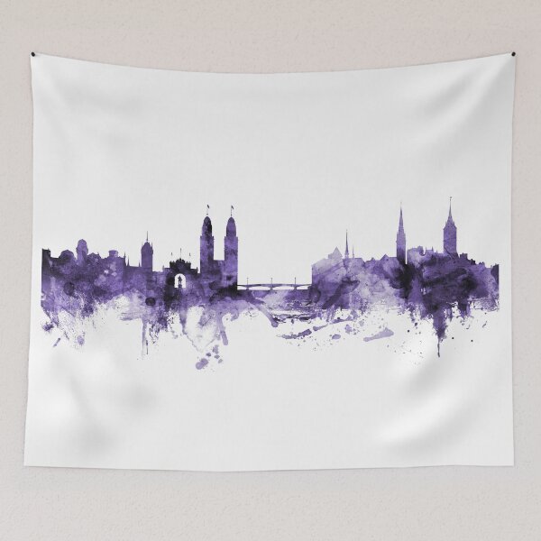 Item preview, Zurich Switzerland Skyline designed and sold by ArtPrints.