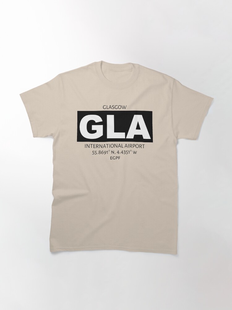 Alternate view of Glasgow International Airport GLA Classic T-Shirt