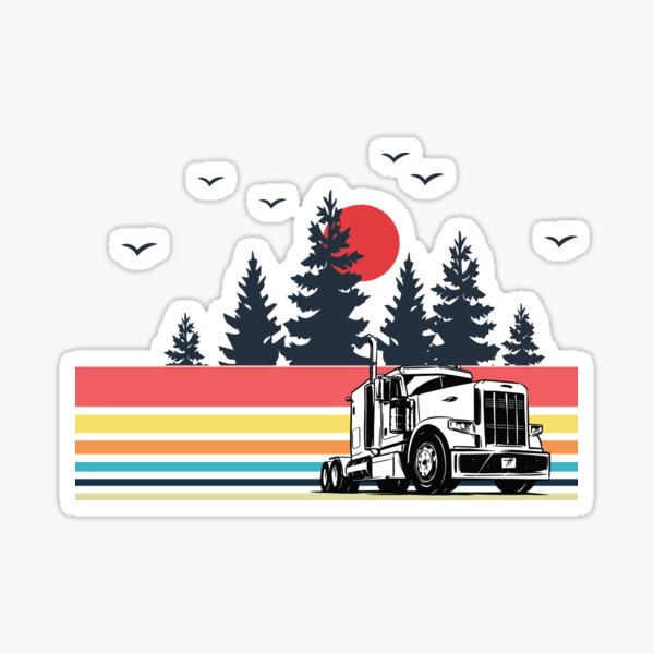 trucker truck transporter driver lkw Aufkleber' Sticker