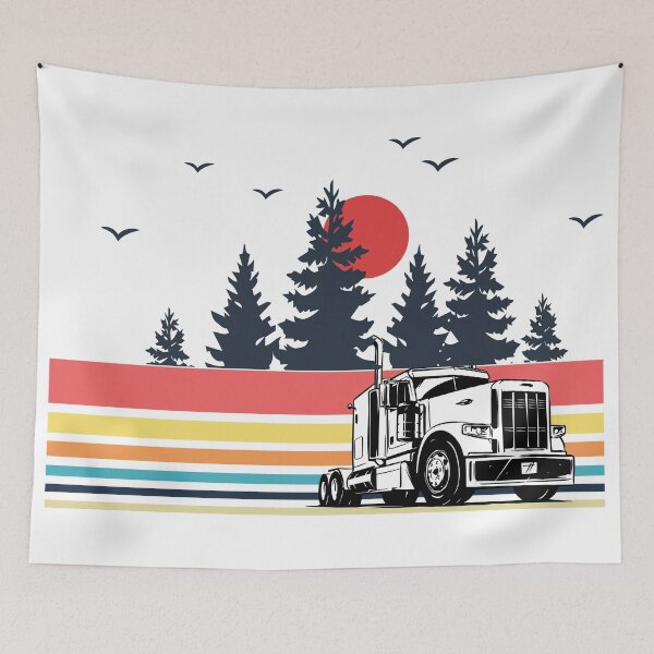Item preview, Vintage Retro Truck Driver T-Shirt Tee Gifts For Trucker Dad designed and sold by mrsmitful.