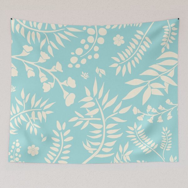 Item preview, Botanical pattern light blue designed and sold by BrankaPD.