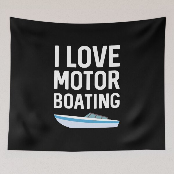 Item preview, I love motor boating designed and sold by Mad Over Store.