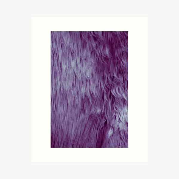 Violet fur texture Art Print
