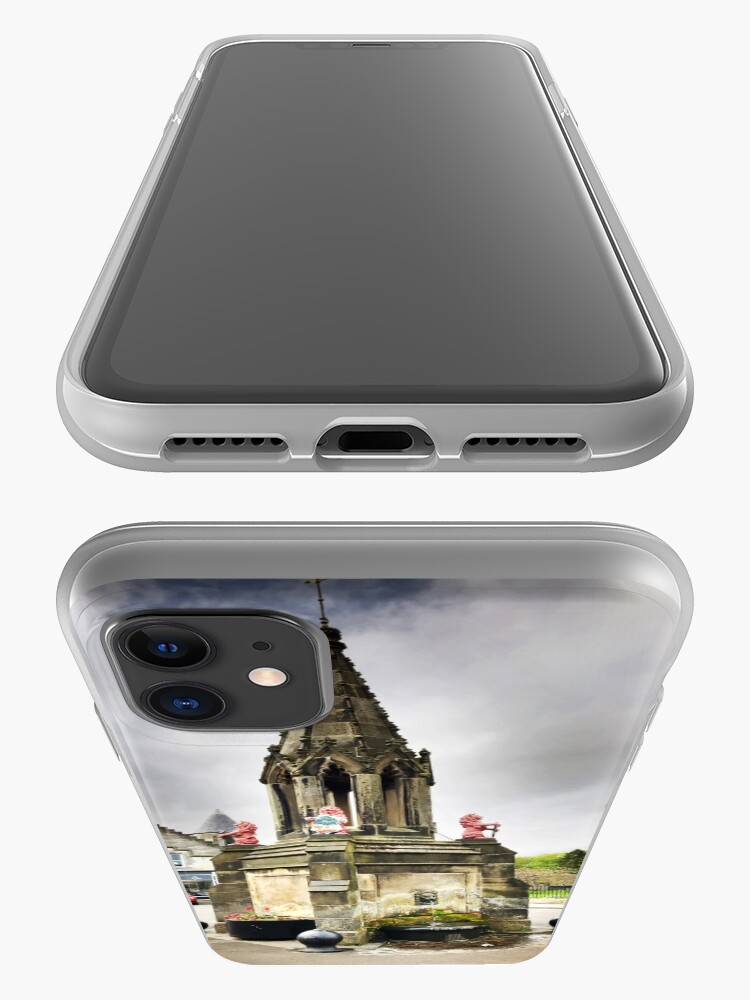 Alternate view of the Bruce Fountain, Falkland , Fife, Scotland iPhone Case