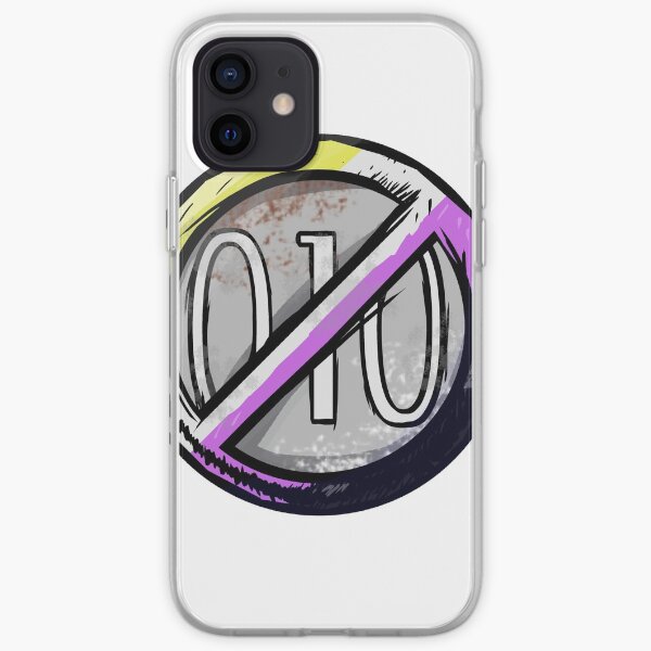 Non Binary Flack Badge iPhone Soft Case