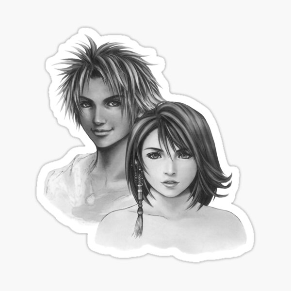 Final Fantasy X Stickers Tidus Yuna Wakka Lulu Rikku -  Sweden