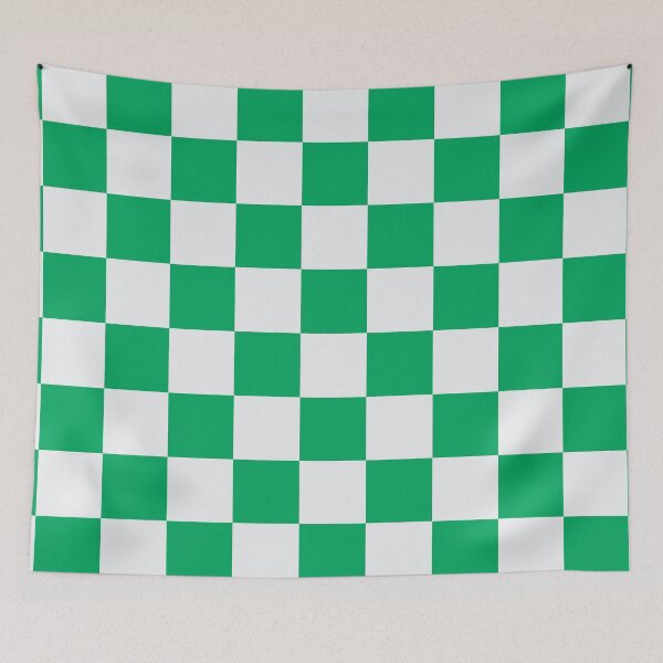 Item preview, Glasgow Celtic Green and White Checkered Fan Flag designed and sold by Sporting Colour.