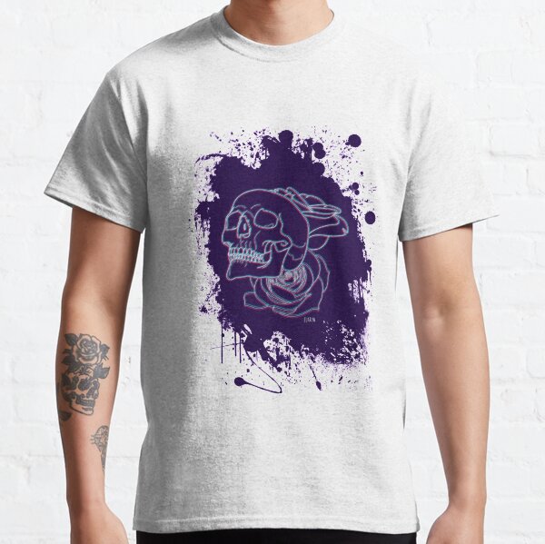 Crâne et roses T-shirt classique