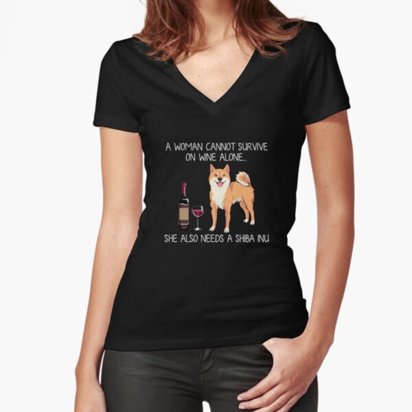 Item preview, Shiba Inu and wine Funny dog designed and sold by TeeDoozy.