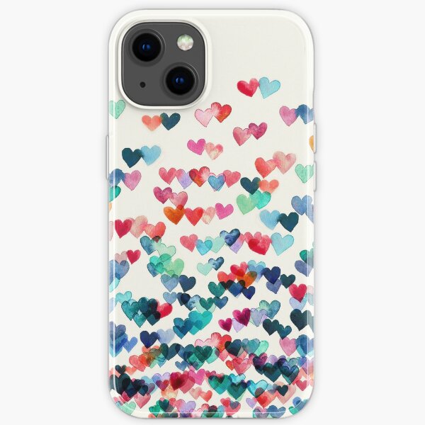 Heart Connections - Watercolor Painting iPhone Soft Case