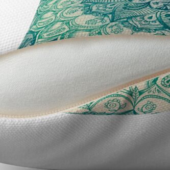 Alternate view of Emerald Doodle Floor Pillow