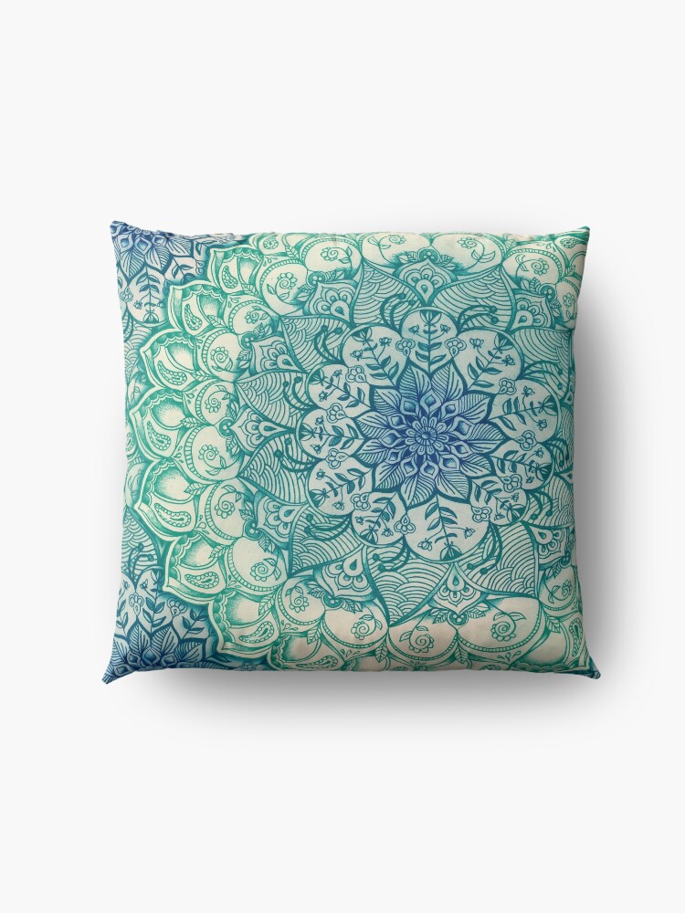 Alternate view of Emerald Doodle Floor Pillow