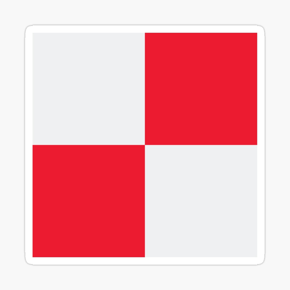 Red & White Chequered Flag