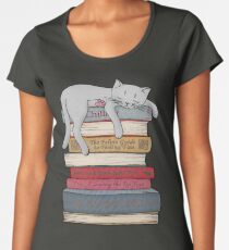 Wie man wie eine Katze chillt Premium Rundhals-Shirt