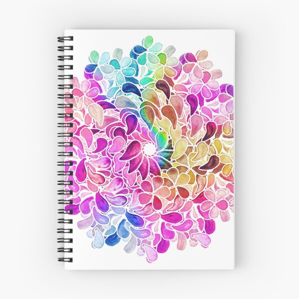 Item preview, Rainbow Watercolor Paisley Flower designed and sold by micklyn.