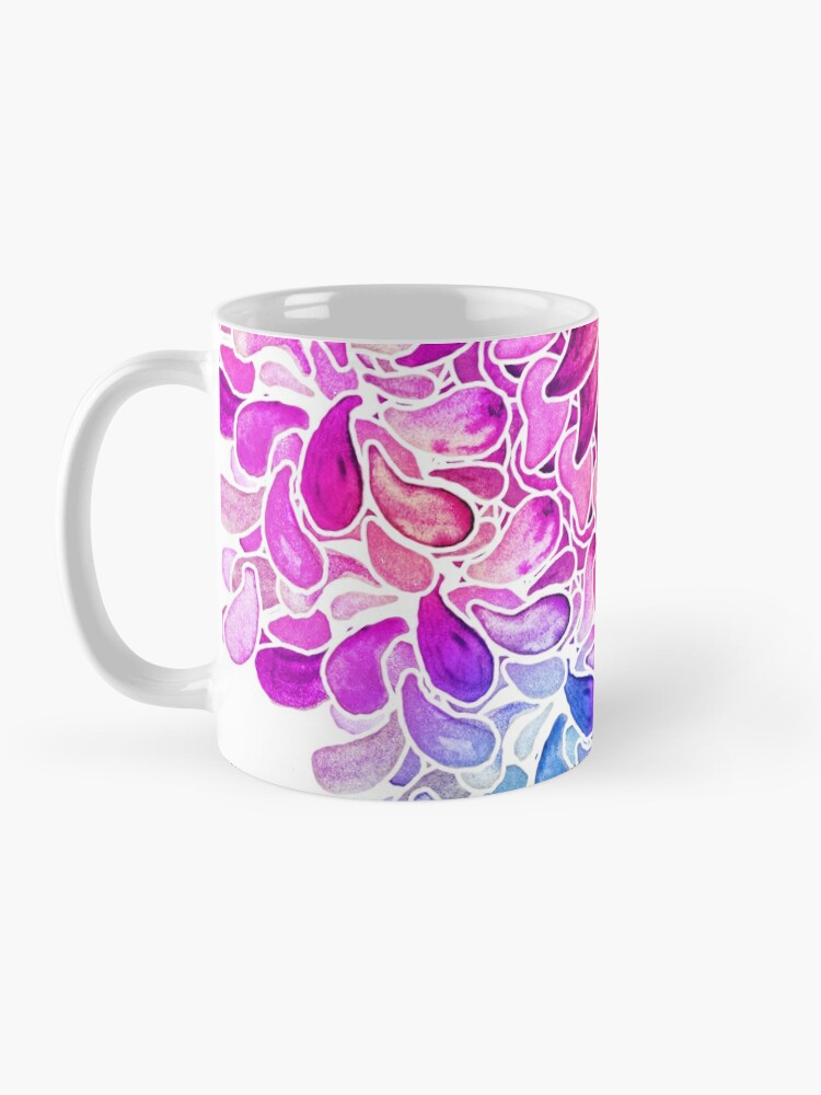 pretty green paisley mug