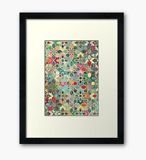 Gilt & Glory - Colorful Moroccan Mosaic Framed Print