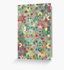 Gilt & Glory - Colorful Moroccan Mosaic Greeting Card