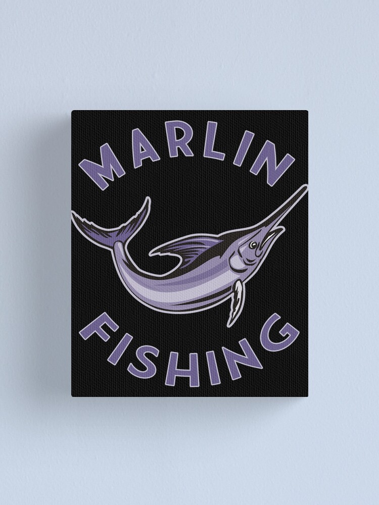 Marlin Swordfish Fishing Gift for Men Fisherman Gift Deep Sea | Canvas Print