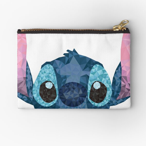 Disney STITCH Experiment 626 Glittering Blue Pencil Pouch Case Lilo &  Stitch New