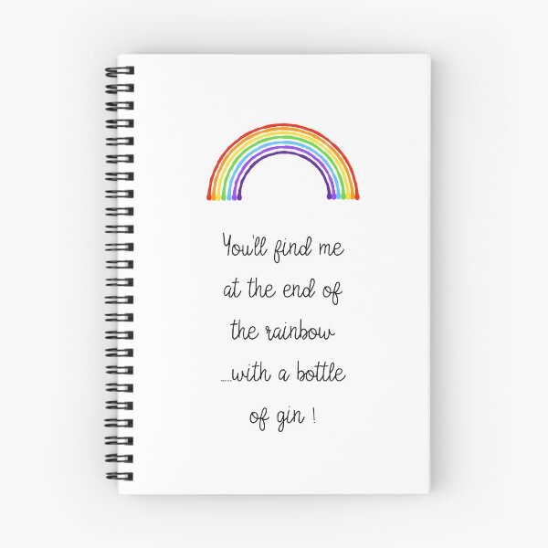 Item preview, Gin & Rainbows Typography Print designed and sold by Adam Regester.