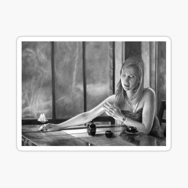 Item preview, The Candle - charcoal drawing - by Avril Thomas designed and sold by AvrilThomasart.