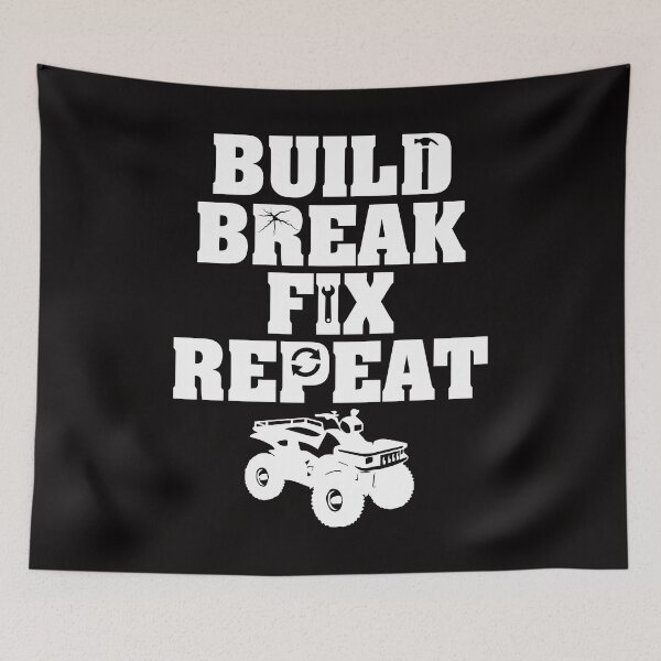 Item preview, Build Break Fix Repeat ATV Shirts Off Roading Apparel Quad designed and sold by shoutoutshirtco.