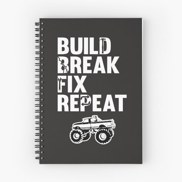 Item preview, Build Break Fix Repeat Lifted Truck Mudding Racing T Shirt designed and sold by shoutoutshirtco.