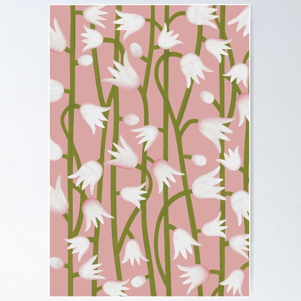 Item preview, Climbing Lilies in Pink designed and sold by ToiledeLina.