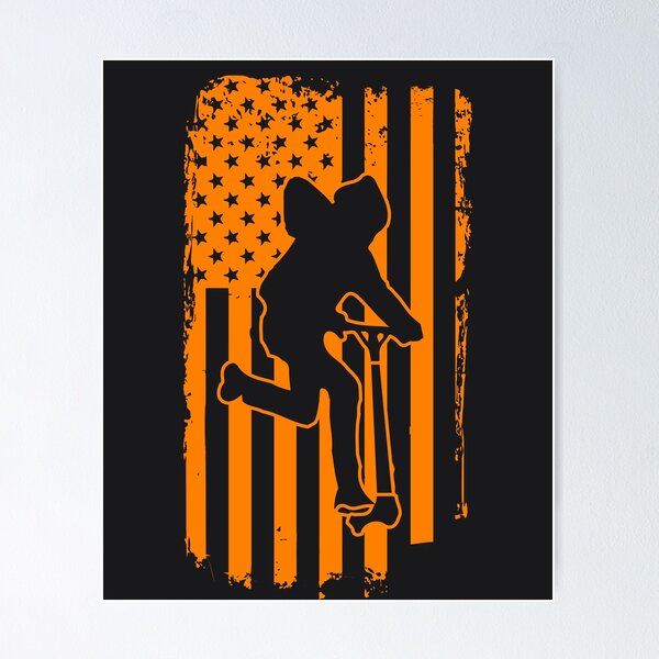 Item preview, American Stunt Scooter Kick Trick Competition Art designed and sold by melsens.
