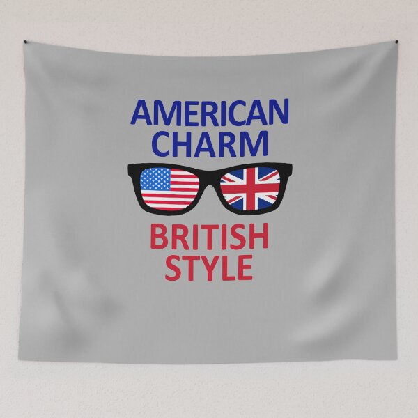 Item preview, British American Flags Sunglasses design  designed and sold by GetItGiftIt.