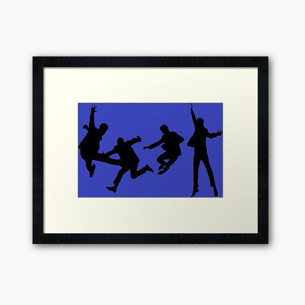 Beatles Silhouette Design Framed Art Print