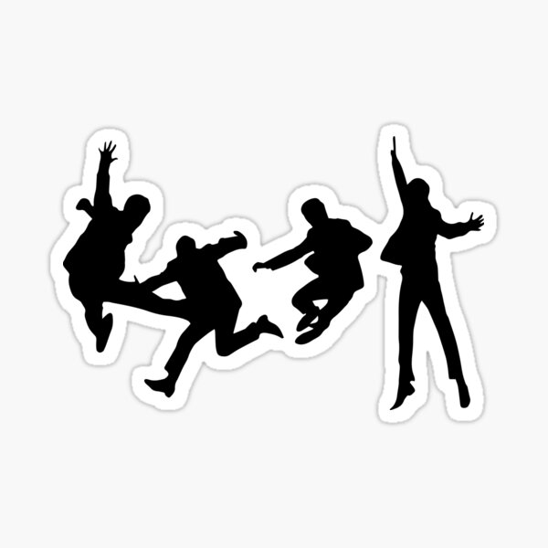 Beatles Silhouette Design Sticker