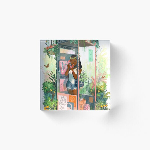 Phone Booth Acrylic Block