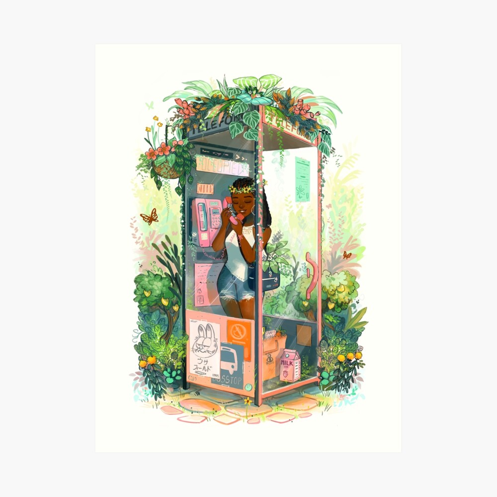 Phone Booth Art Print
