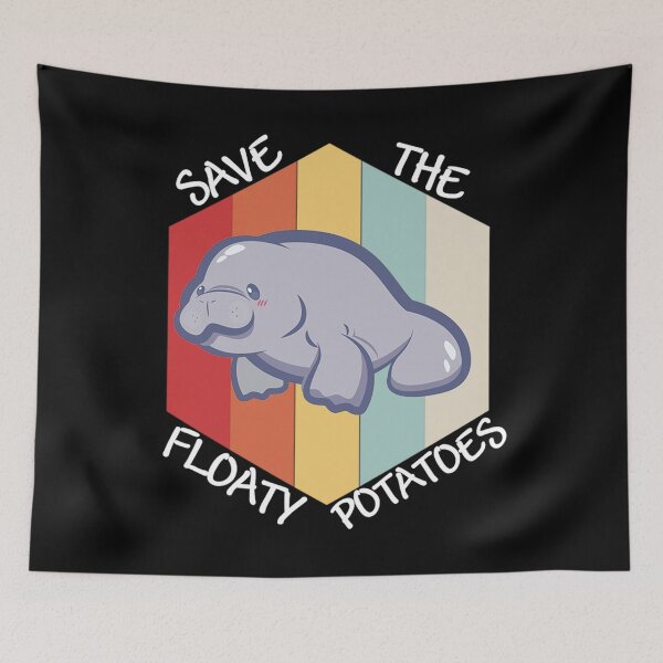 Item preview, Manatee Retro Vintage Save The Floaty Potatoes design Gift designed and sold by Whynot123.