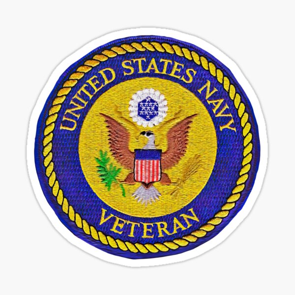 United States Navy Veteran Patch Sticker