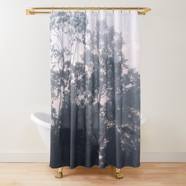 The mysteries of the morning mist Shower Curtain