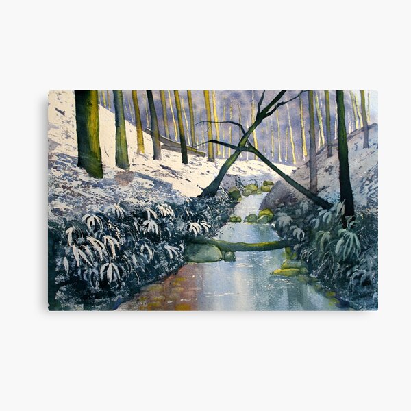 Dane's Dyke after snow Canvas Print