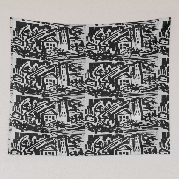 Item preview, Ink Sketch - Leaving the City  designed and sold by Igor Pozdnyakov.