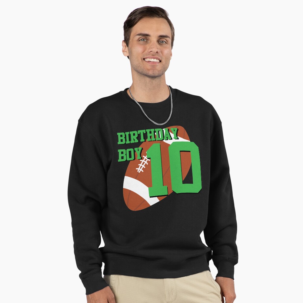 10th Birthday Football Boy Art 10 year old Field Players