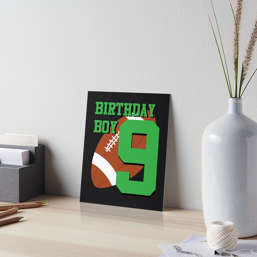 Funny Boys 9th Birthday Card - Age 9 - Special Finish - Artistic Sloth Party Design - Made In