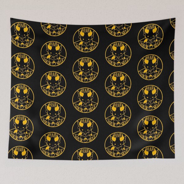 Item preview, Hello Satan Hail Yourself Gold designed and sold by melodiesofart.