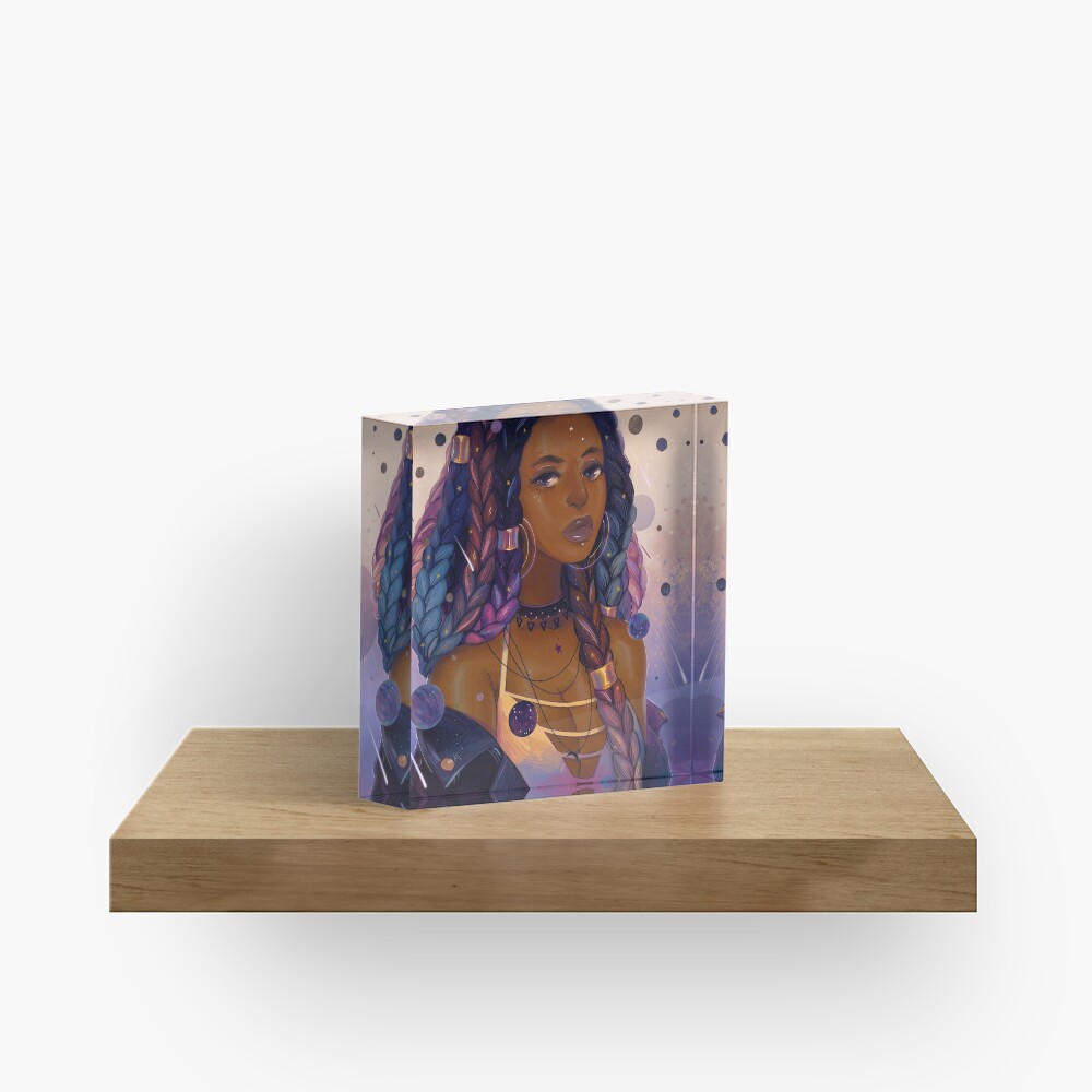 Many Moons Acrylic Block