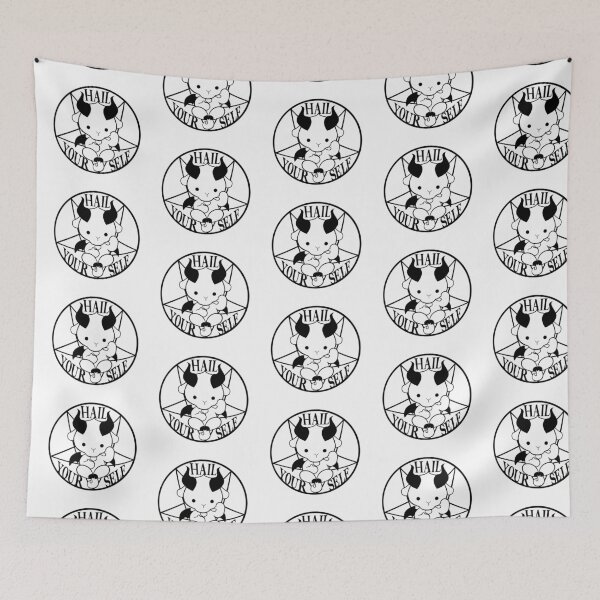 Item preview,  Hello Satan Hail Yourself white designed and sold by melodiesofart.