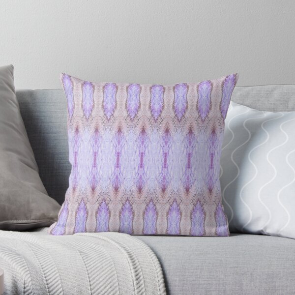 abstract, pattern, design, textile, #fashion, #rug, #wool, #violet Throw Pillow