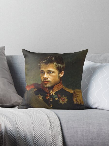 Vista previa del artículo con la obra «Brad Pitt - reemplazar la cara», diseñado y vendido por replaceface.