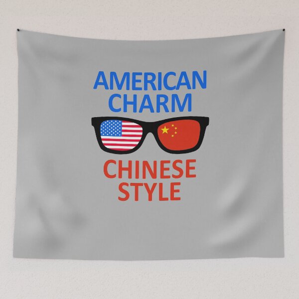 Item preview, Chinese American Flags Sunglasses design  designed and sold by GetItGiftIt.