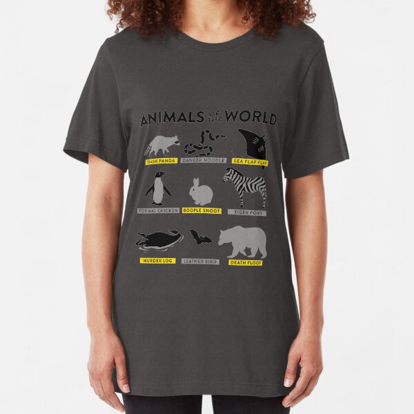 Animals Of The World Slim Fit T-Shirt