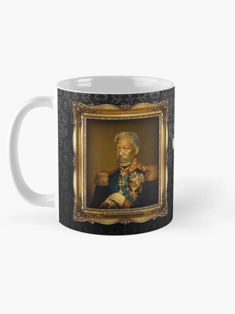 Thumbnail 5 of 6, Coffee Mug, Morgan Freeman - replaceface designed and sold by replaceface.